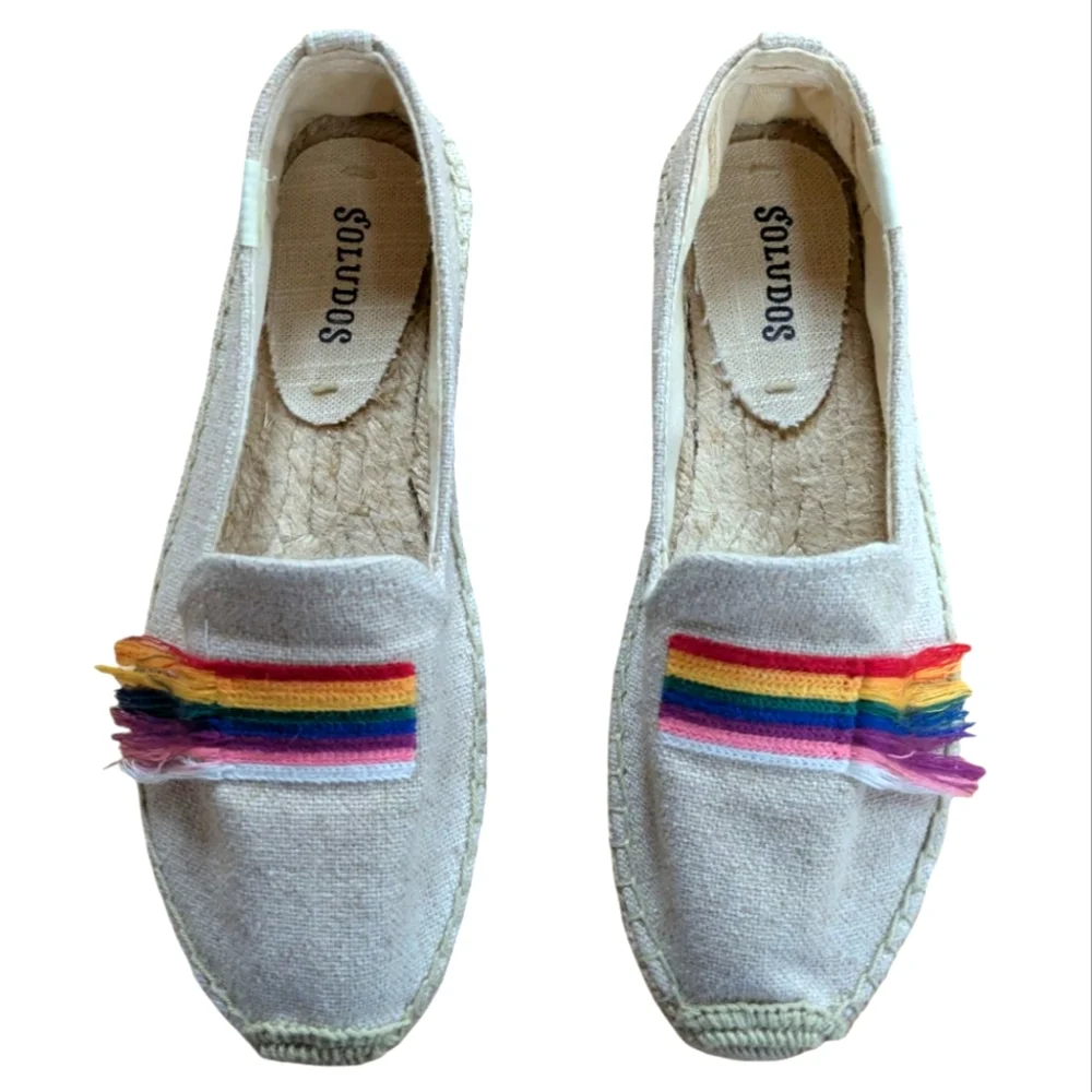 Soludos Pride Smoking Slipper Espadrille Size 6.5